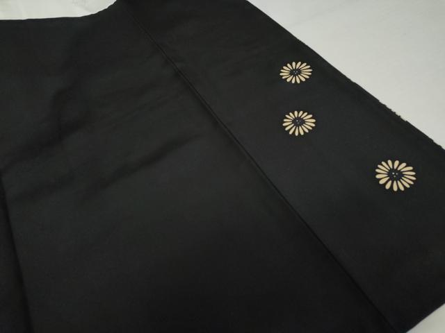 平和屋着物●訪問着　舞花文　黒地　正絹　逸品　AABJ9910cs