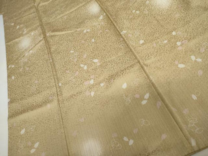 平和屋着物●上質な小紋　ほたる暈し　舞桜文　さが美扱い　正絹　逸品　AABJ9917cs