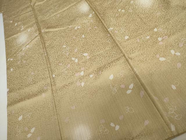 平和屋着物●上質な小紋　ほたる暈し　舞桜文　さが美扱い　正絹　逸品　AABJ9917cs