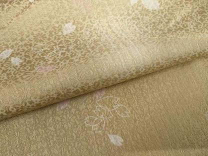 平和屋着物●上質な小紋　ほたる暈し　舞桜文　さが美扱い　正絹　逸品　AABJ9917cs