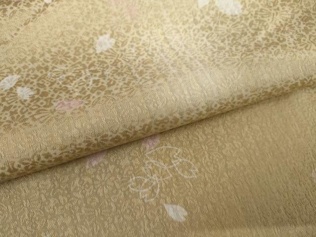 平和屋着物●上質な小紋　ほたる暈し　舞桜文　さが美扱い　正絹　逸品　AABJ9917cs