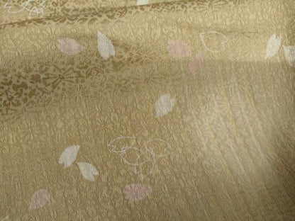 平和屋着物●上質な小紋　ほたる暈し　舞桜文　さが美扱い　正絹　逸品　AABJ9917cs