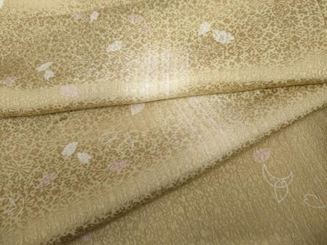 平和屋着物●上質な小紋　ほたる暈し　舞桜文　さが美扱い　正絹　逸品　AABJ9917cs