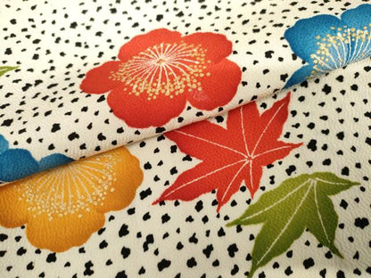 平和屋着物●上質な小紋　吹寄せ花文　金彩　正絹　逸品　AABJ9920cs