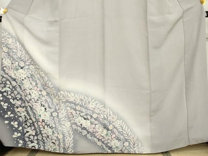 平和屋着物●訪問着　辻が花　絞り　暈し染め　正絹　逸品　AABJ9923cs