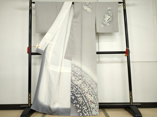平和屋着物●訪問着　辻が花　絞り　暈し染め　正絹　逸品　AABJ9923cs