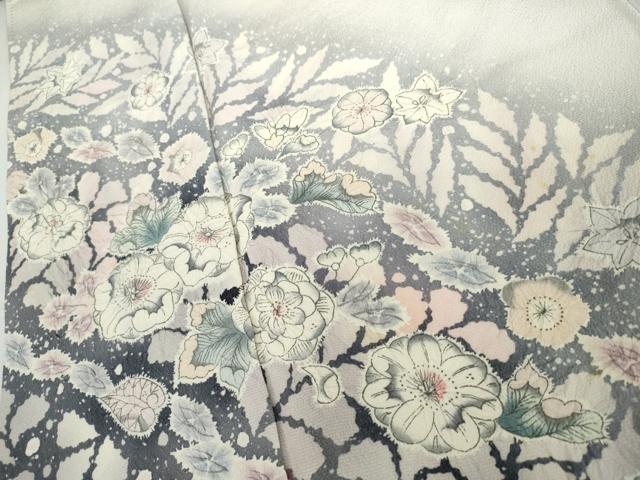 平和屋着物●訪問着　辻が花　絞り　暈し染め　正絹　逸品　AABJ9923cs
