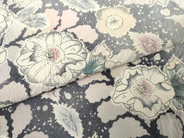 平和屋着物●訪問着　辻が花　絞り　暈し染め　正絹　逸品　AABJ9923cs