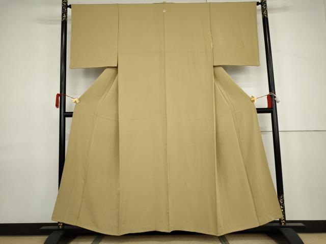 平和屋着物●上質な色無地　木蘭色　正絹　逸品　AABJ9926cs