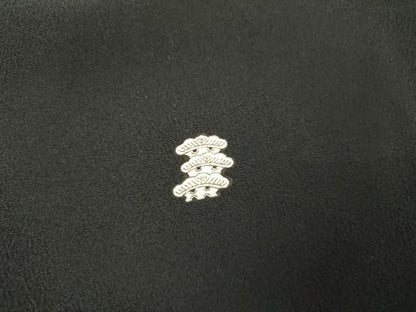 平和屋着物●豪華黒留袖　辻が花　絞り　色紙重ね草花文　金銀彩　正絹　逸品　AABJ9927cs