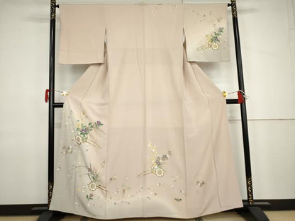 平和屋着物●訪問着　花車文　暈し染め　正絹　逸品　AABJ9932cs