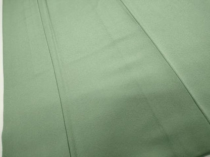 平和屋着物●上質な色無地　柳染色　正絹　逸品　AABJ9937cs