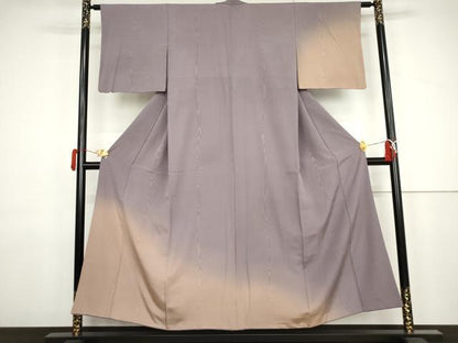平和屋着物●訪問着　霞文　暈し染め　正絹　逸品　AABJ9939cs