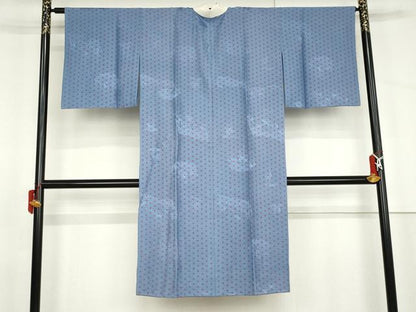 平和屋着物●長襦袢　無双仕立て　七福神地紋　麻の葉文様　正絹　逸品　AABJ9941cs