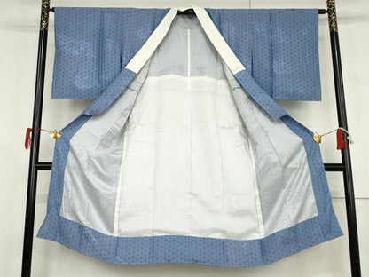 平和屋着物●長襦袢　無双仕立て　七福神地紋　麻の葉文様　正絹　逸品　AABJ9941cs