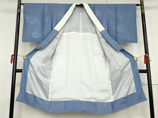 平和屋着物●長襦袢　無双仕立て　七福神地紋　麻の葉文様　正絹　逸品　AABJ9941cs