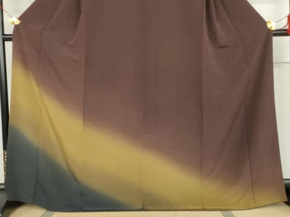 平和屋着物●訪問着　霞文　暈し染め　さが美扱い　正絹　逸品　AABJ9948cs
