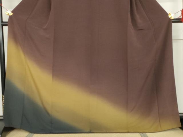 平和屋着物●訪問着　霞文　暈し染め　さが美扱い　正絹　逸品　AABJ9948cs