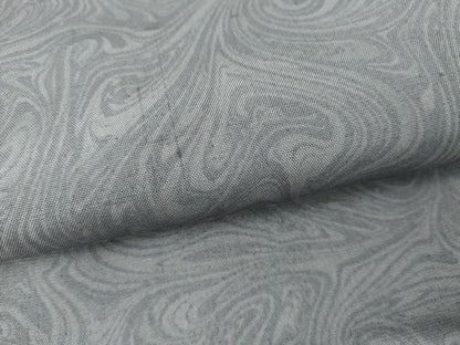 平和屋着物●上質な小紋　紬地　墨流し文様　正絹　逸品　AABJ9953cs