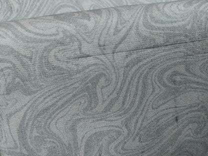 平和屋着物●上質な小紋　紬地　墨流し文様　正絹　逸品　AABJ9953cs