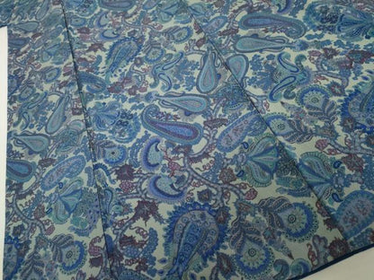 平和屋着物●上質な小紋　更紗花文　正絹　逸品　AABJ9970cs