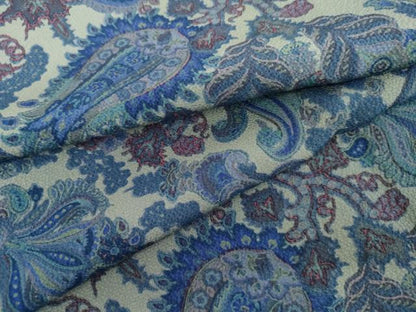 平和屋着物●上質な小紋　更紗花文　正絹　逸品　AABJ9970cs