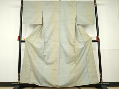 平和屋着物●上質な紬　間道　正絹　逸品　AABJ9975cs
