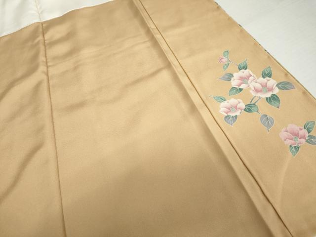 平和屋着物●訪問着　友禅　花鳥文　暈し染め　正絹　逸品　未使用　AABJ9984cs