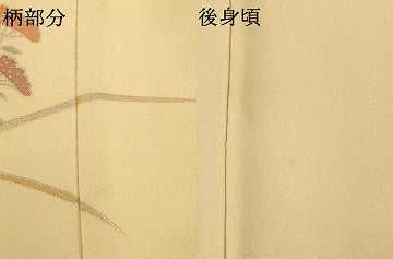 平和屋着物●訪問着　草花文　暈し染め　金彩　正絹　逸品　AABK0007ck