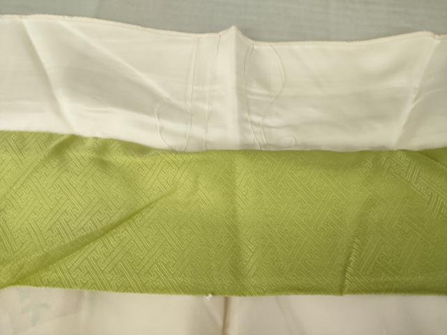 平和屋着物●訪問着　流水扇面花蝶文　暈し染め　金彩　ロング丈　正絹　逸品　AABK0008ck