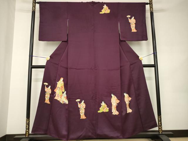 平和屋着物●訪問着　女人文　正絹　逸品　AABK0029ck