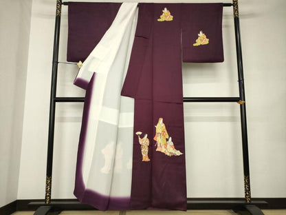 平和屋着物●訪問着　女人文　正絹　逸品　AABK0029ck