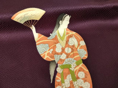 平和屋着物●訪問着　女人文　正絹　逸品　AABK0029ck