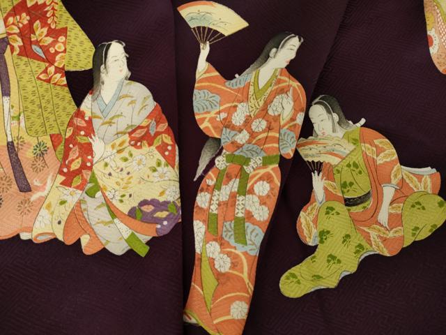 平和屋着物●訪問着　女人文　正絹　逸品　AABK0029ck