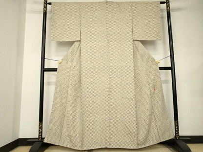 平和屋着物●ファッションデザイナー　コシノアヤコ 　小紋　立涌文　金彩　正絹　逸品　AABK0030ck