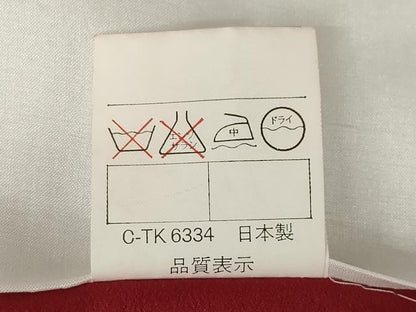 平和屋着物●小振袖　二尺袖　矢絣　黒地　洗える着物　AABK0032ck