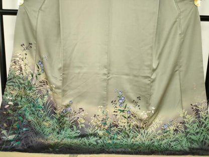 平和屋着物●訪問着　花野路　ロング丈　正絹　逸品　AABK0044ck