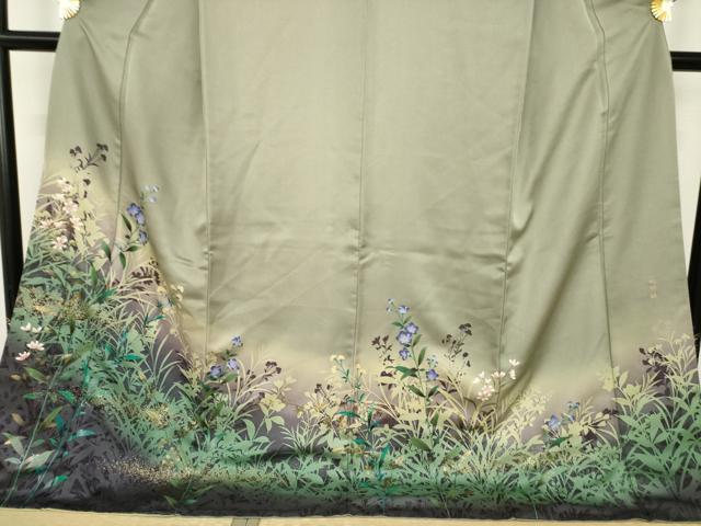 平和屋着物●訪問着　花野路　ロング丈　正絹　逸品　AABK0044ck