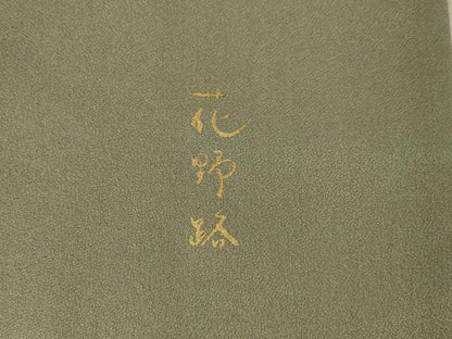 平和屋着物●訪問着　花野路　ロング丈　正絹　逸品　AABK0044ck