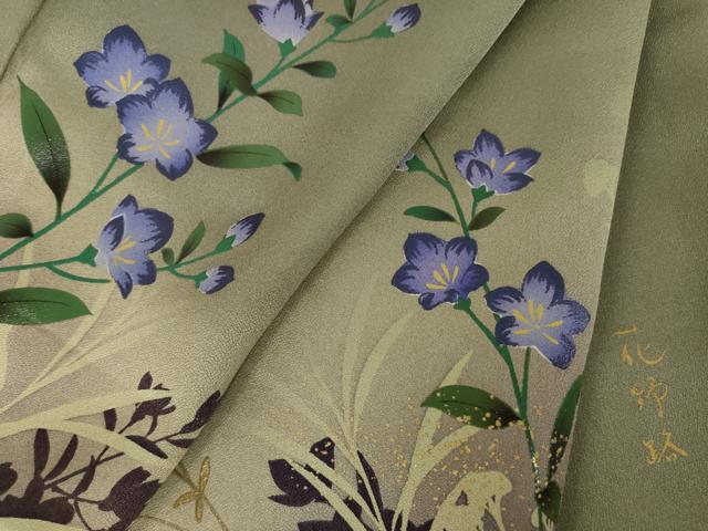 平和屋着物●訪問着　花野路　ロング丈　正絹　逸品　AABK0044ck