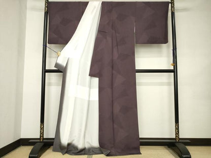 平和屋着物●江戸小紋　割付き文　正絹　逸品　AABK0046ck