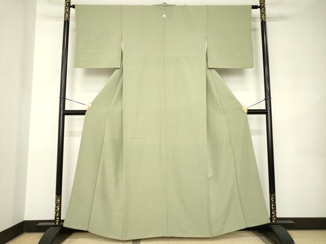 平和屋着物●上質な色無地　岩井茶色　正絹　逸品　AABK0049ck