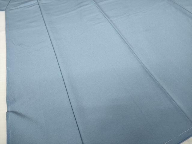 平和屋着物●上質な色無地　御召納戸色　正絹　逸品　未使用　AABK0051ck
