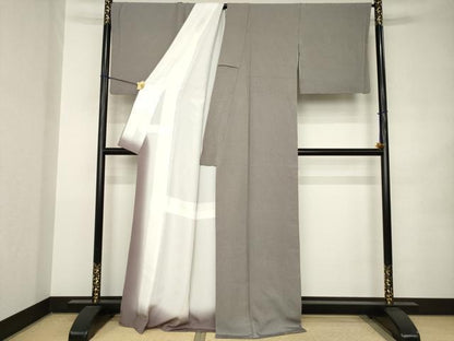 平和屋着物●江戸小紋　角通し　正絹　逸品　AABK0054ck