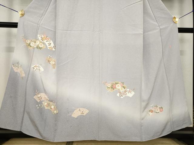 平和屋着物●訪問着　友禅　作家物　地紙花文　暈し染め　金彩　正絹　逸品　AABK0055ck