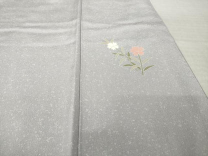 平和屋着物●訪問着　友禅　作家物　地紙花文　暈し染め　金彩　正絹　逸品　AABK0055ck