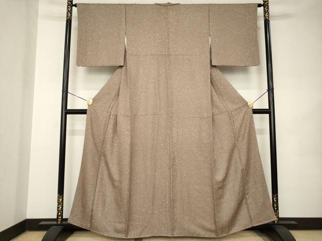 平和屋着物●上質な小紋　箔散らし文様　正絹　逸品　AABK0059ck