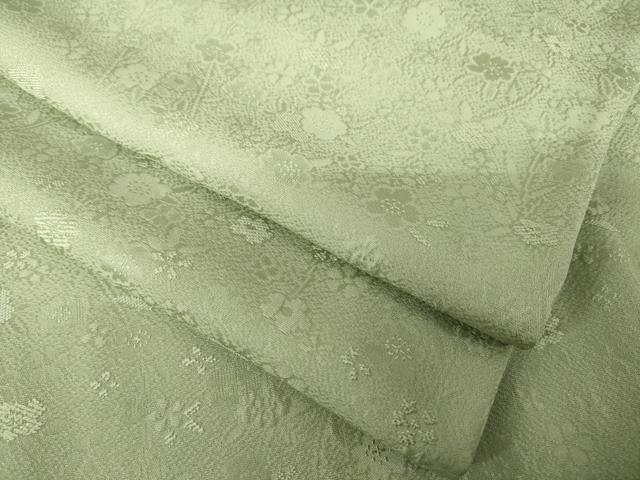 平和屋着物●上質な色無地　舞花地紋　岩井茶色　やまと誂製　正絹　逸品　AABK0064ck