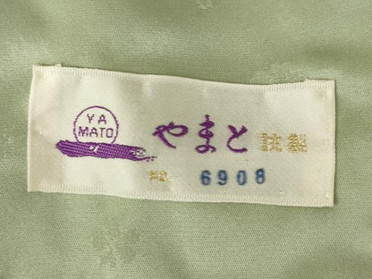 平和屋着物●上質な色無地　舞花地紋　岩井茶色　やまと誂製　正絹　逸品　AABK0064ck