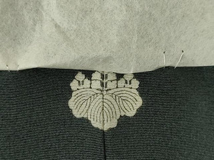 平和屋着物●豪華色留袖　駒刺繍　飛鶴花文　金彩　正絹　逸品　AABK0071ck